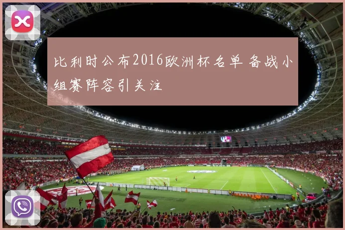 比利时公布2016欧洲杯名单 备战小组赛阵容引关注